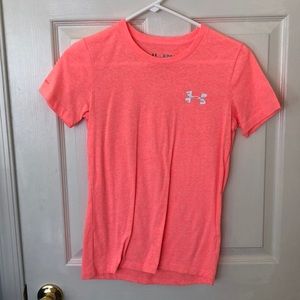Under Armour pink tee NWOT